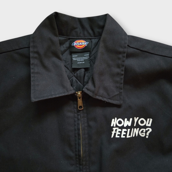 Dickies Insulated Eisenhower Front Zip Jacket - Black, Size L - Picture 6 of 14